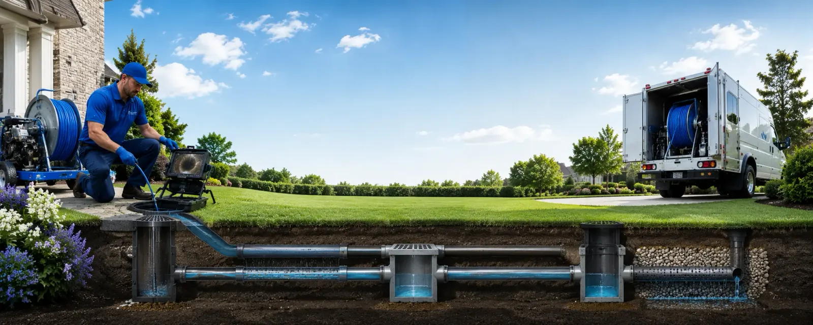 Outdoor drain cleaning information for Farmington, IL